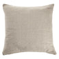 18" X 18" Cream 100% Cotton Zippered Pillow