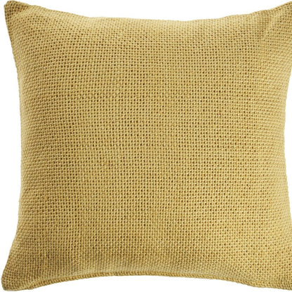 18" Cream Cotton Throw Pillow