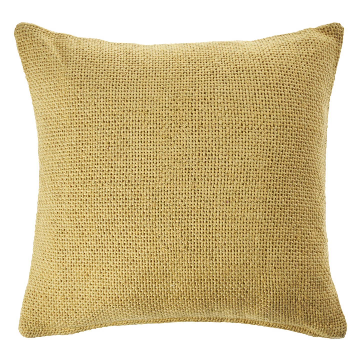 18" X 18" Cream 100% Cotton Zippered Pillow