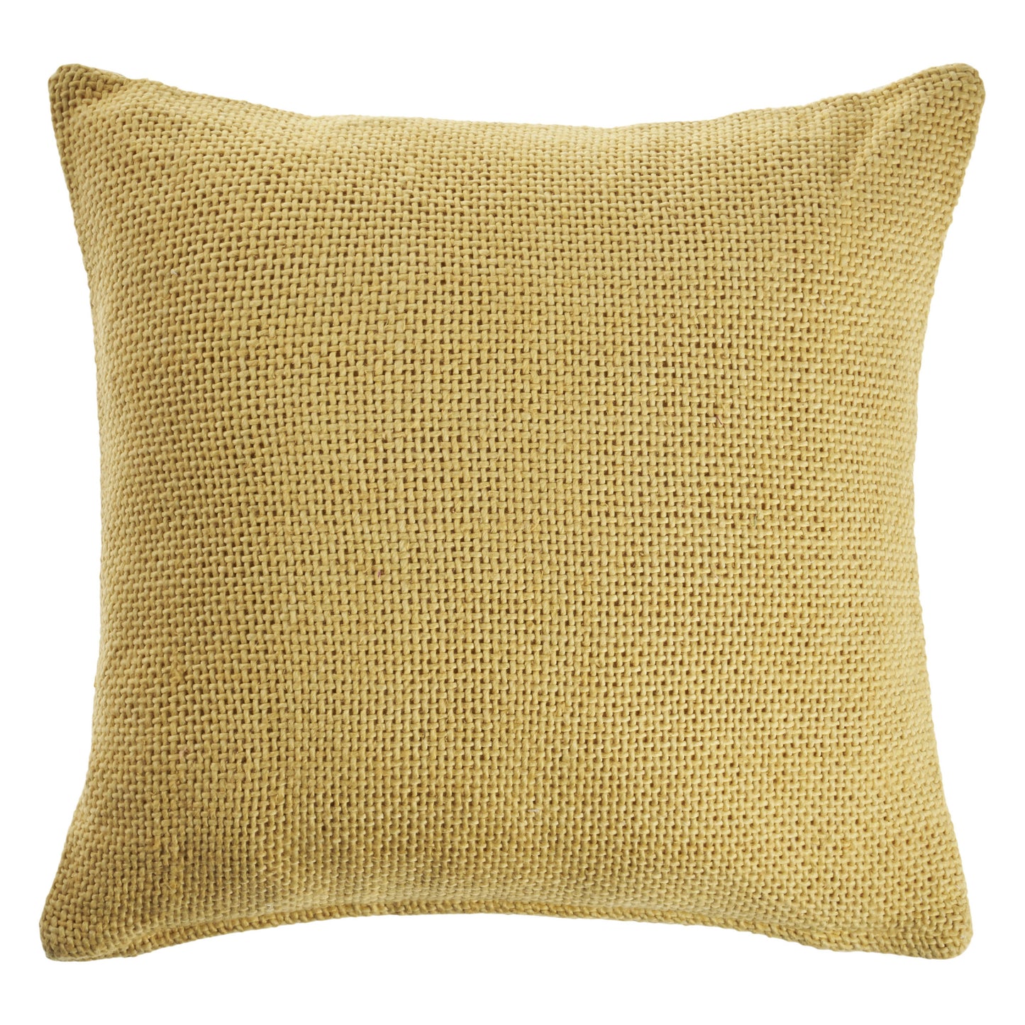 18" X 18" Cream 100% Cotton Zippered Pillow