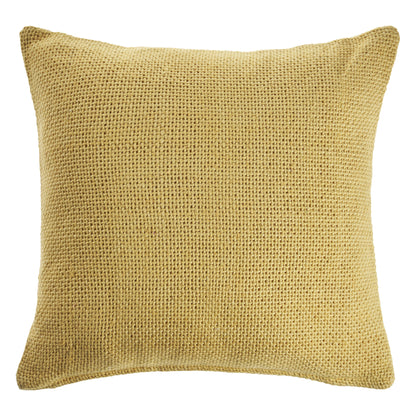 18" X 18" Cream 100% Cotton Zippered Pillow