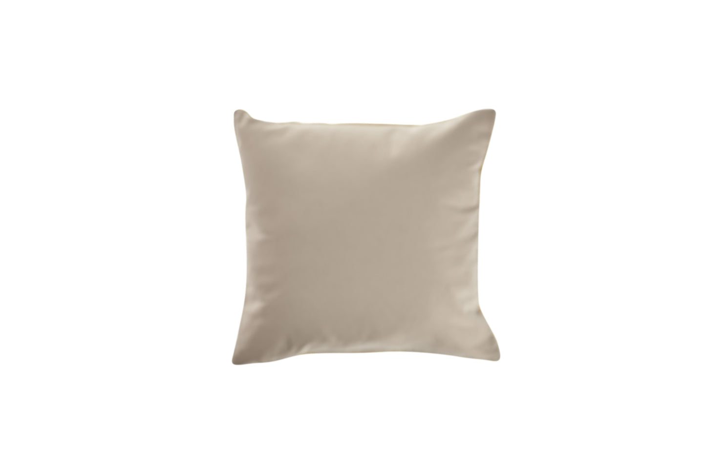 18" X 18" Cream 100% Cotton Zippered Pillow