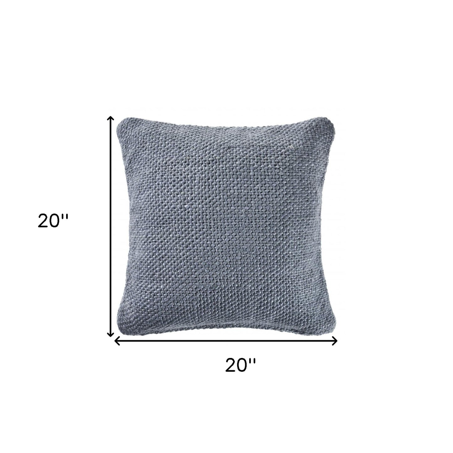 18" X 18" Cream 100% Cotton Zippered Pillow