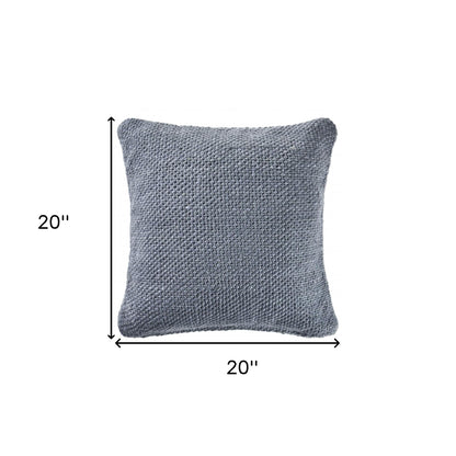 18" X 18" Cream 100% Cotton Zippered Pillow