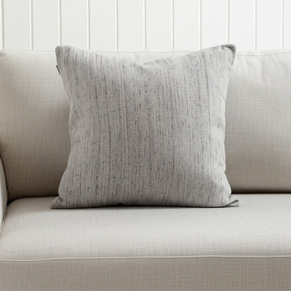 20" Gray Wool Throw Pillow
