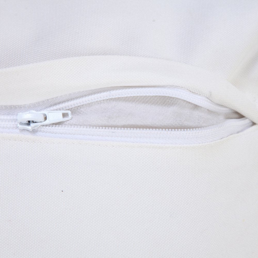 20" Navy Blue And White Fabric Coastal Throw Pillow