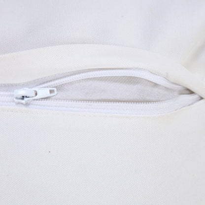 20" Navy Blue And White Fabric Coastal Throw Pillow