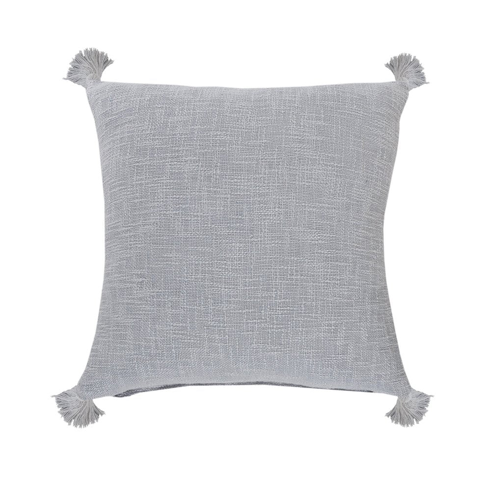 20" X 20" Light Yellow 100% Cotton Zippered Pillow