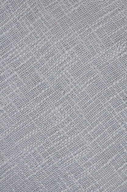 20" X 20" Light Gray 100% Cotton Zippered Pillow