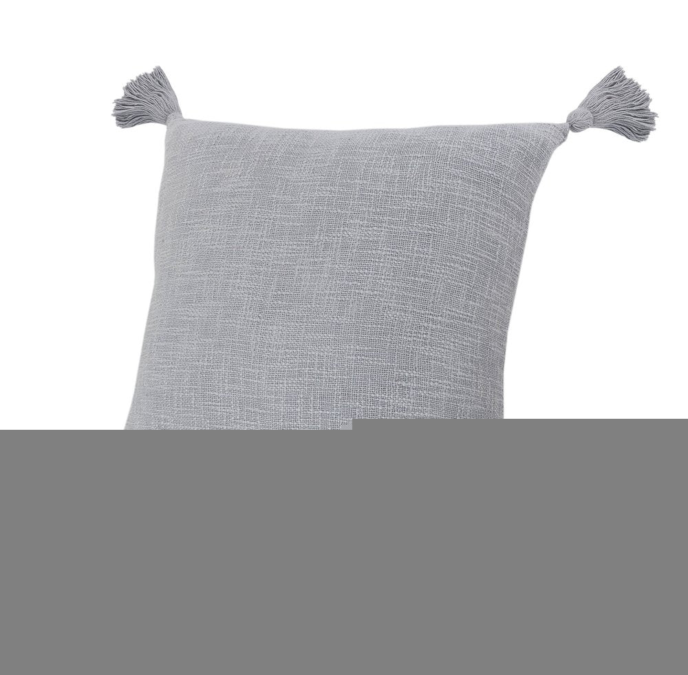 20" X 20" Light Yellow 100% Cotton Zippered Pillow
