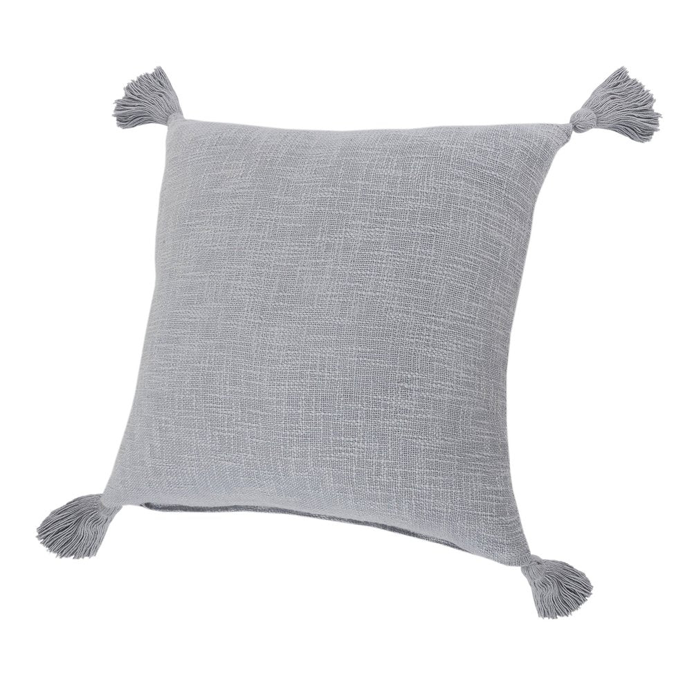 20" X 20" Light Yellow 100% Cotton Zippered Pillow