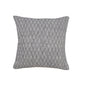 20" X 20" Gray 100% Cotton Geometric Zippered Pillow