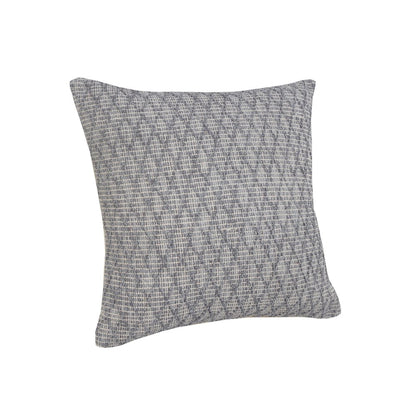 20" Blue Geometric Cotton Throw Pillow
