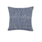 20" Blue Geometric Cotton Throw Pillow