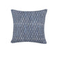 20" Blue Geometric Cotton Throw Pillow