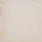 20" X 20" Yellow And White 100% Cotton Striped Zippered Pillow
