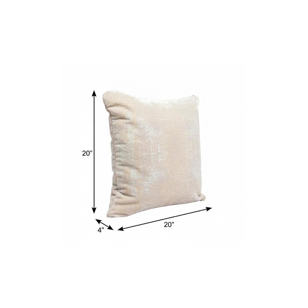 20" Gray Abstract Throw Pillow