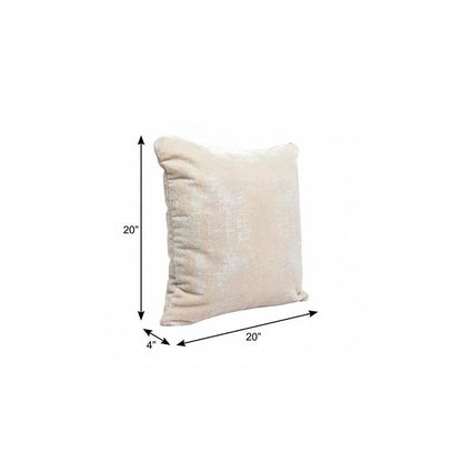 20" Gray Abstract Throw Pillow