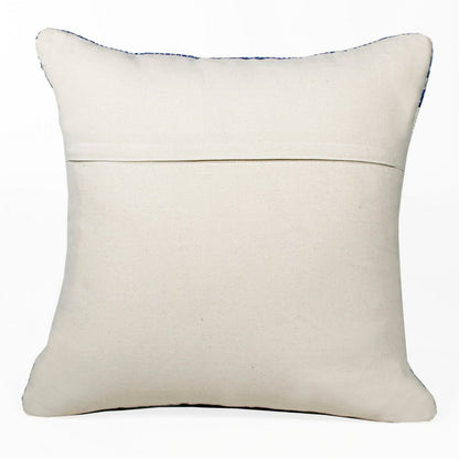 20" Blue and White Throw Pillow