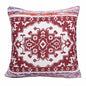 20" Red and White Throw Pillow