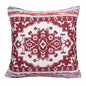 20" Red and White Throw Pillow