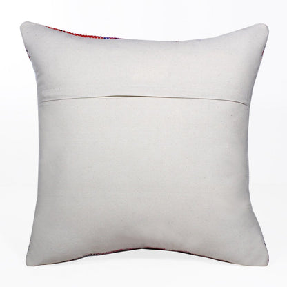 20" Red and White Throw Pillow