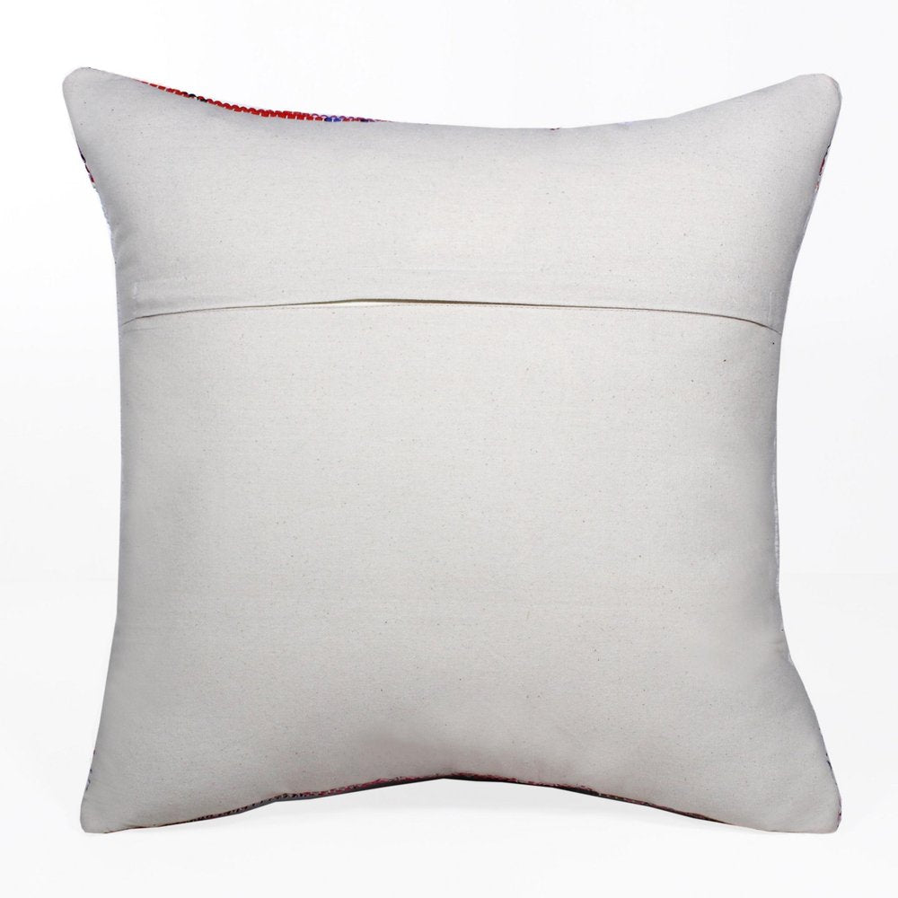 20" Red and White Throw Pillow