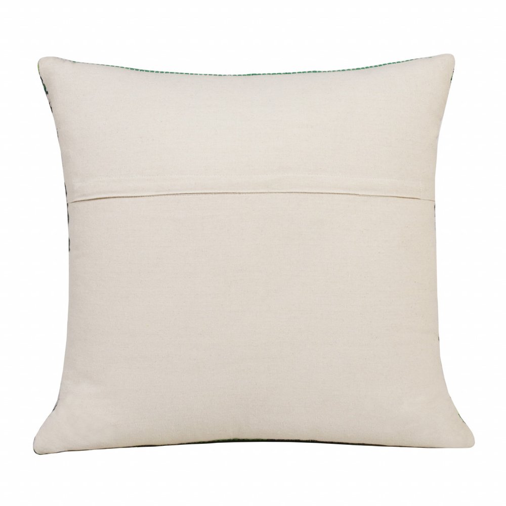 20" Blue and Green Throw Pillow