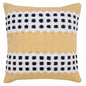 20" Black Gray and White Throw Pillow