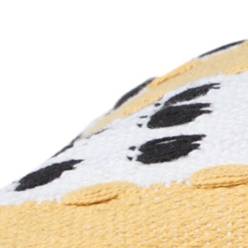 20" X 20" Yellow Black And White 100% Cotton Striped Zippered Pillow