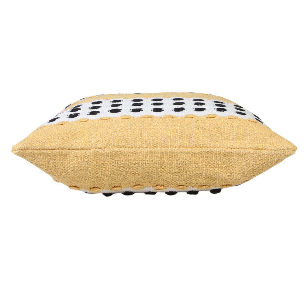 20" Black Gray and White Throw Pillow