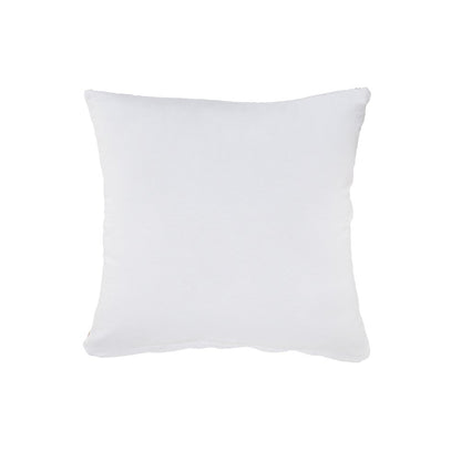 20" Orange And White Geo Striped Cotton Throw Pillow
