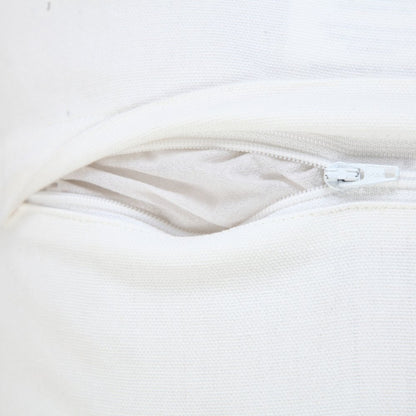 20" X 20" Jet Black 100% Cotton Zippered Pillow