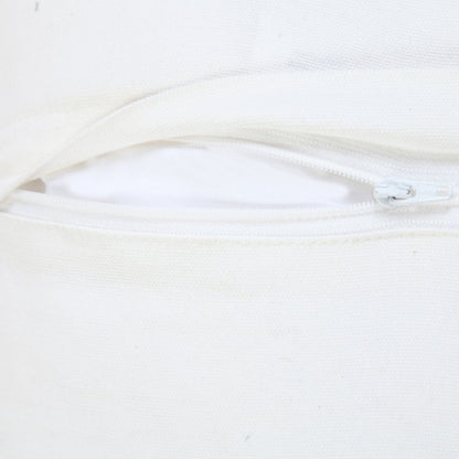 20" X 20" Jet Black 100% Cotton Zippered Pillow