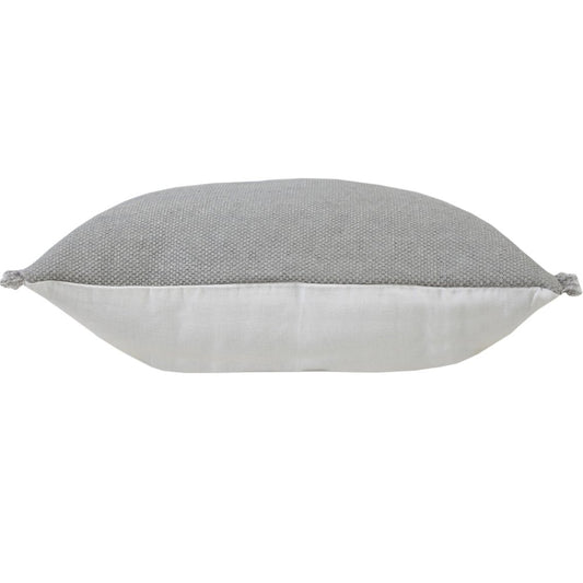 20" X 20" Jet Black 100% Cotton Zippered Pillow