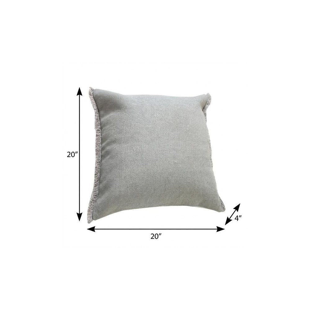 20" Brown Throw Pillow