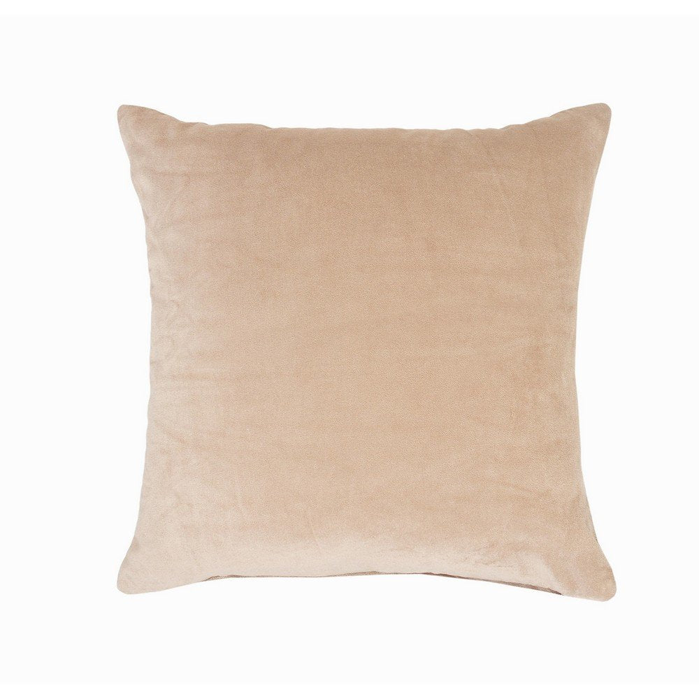 20" Taupe Throw Pillow