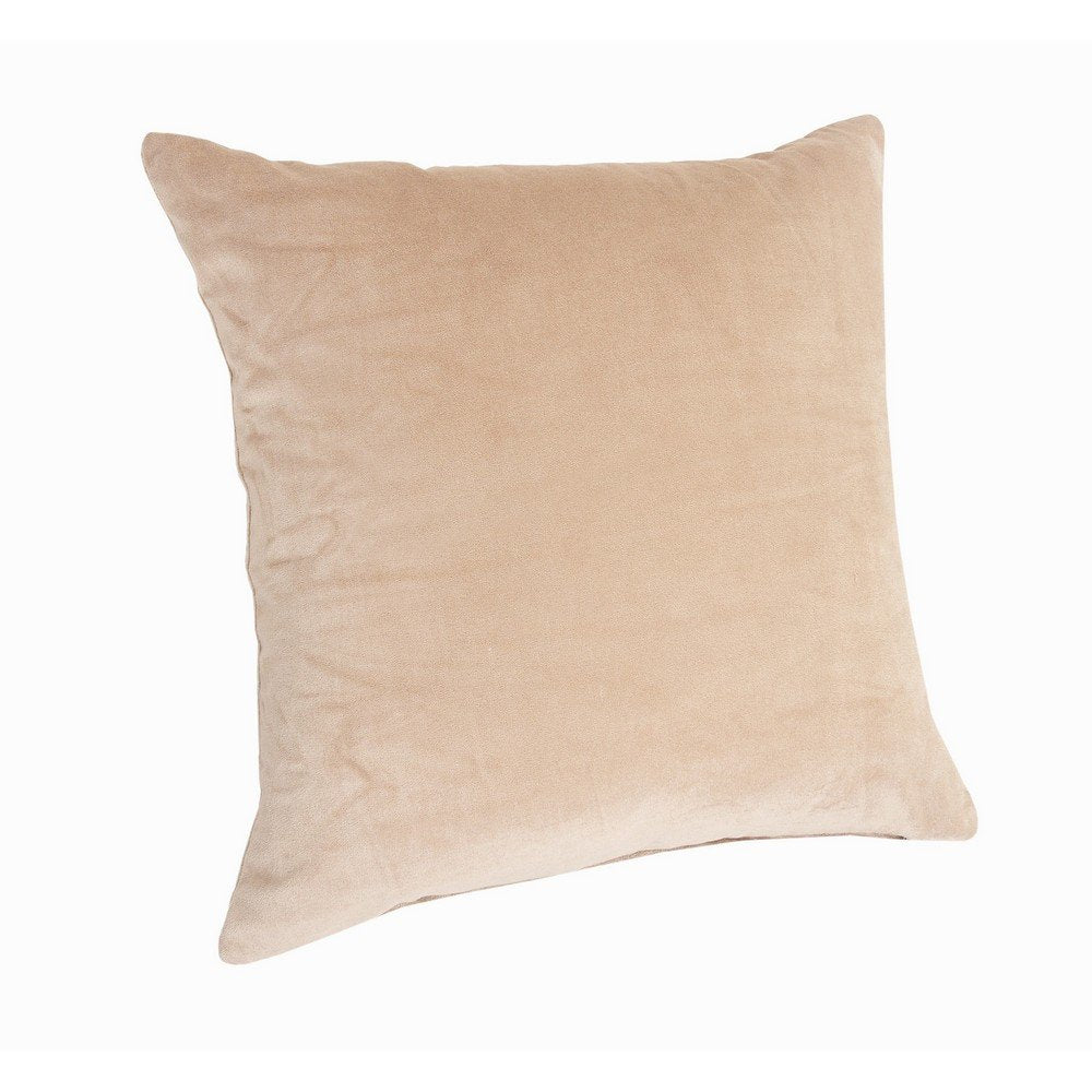 20" Taupe Throw Pillow