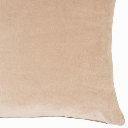 20" Taupe Throw Pillow