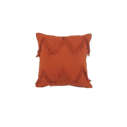20" X 20" Cinnamon Orange 100% Cotton Zippered Pillow