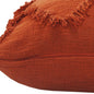 20" X 20" Cinnamon Orange 100% Cotton Zippered Pillow
