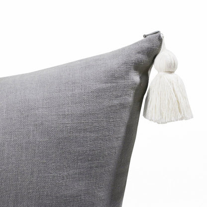 20" X 20" Rust Linen Striped Zippered Pillow