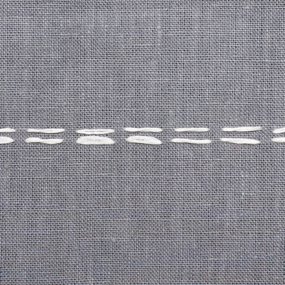 20" X 20" Rust Linen Striped Zippered Pillow