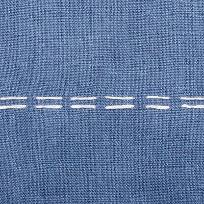 20" X 20" Rust Linen Striped Zippered Pillow