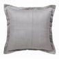 20" X 20" Gray And Yellow Linen Zippered Pillow