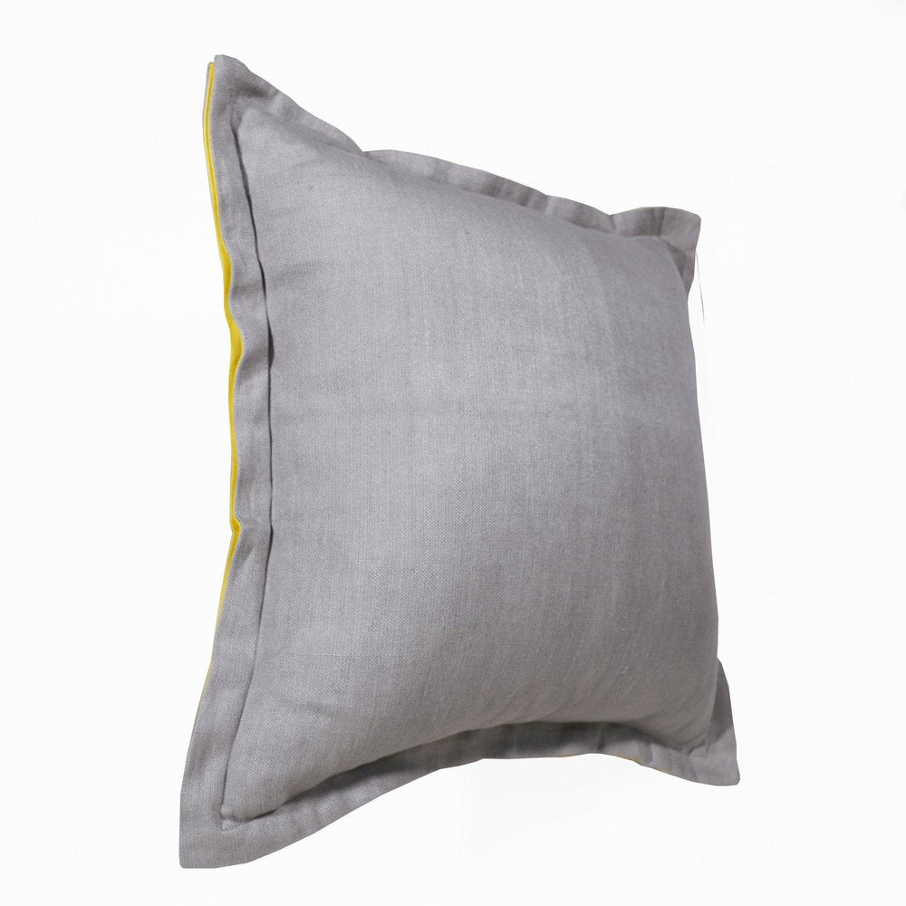20" X 20" Navy Linen Zippered Pillow