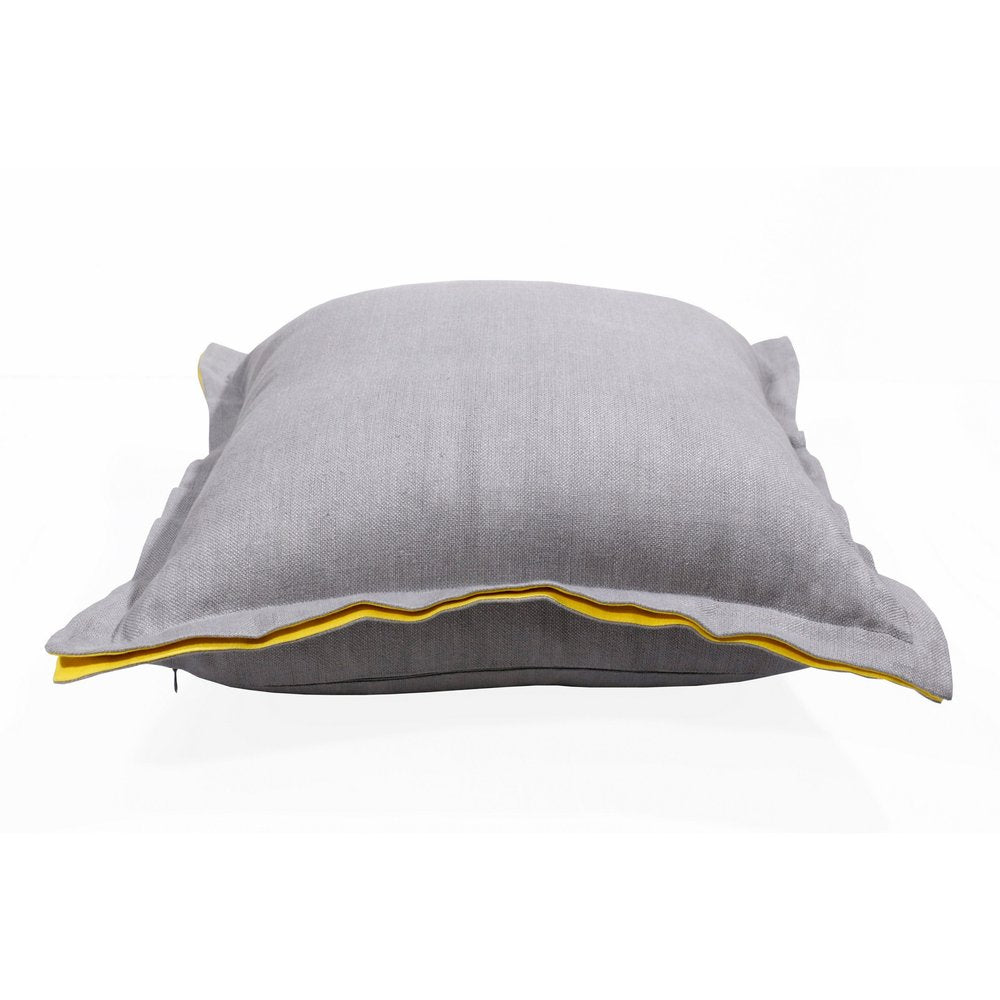 20" X 20" Navy Linen Zippered Pillow