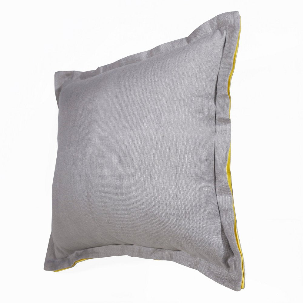 20" X 20" Navy Linen Zippered Pillow