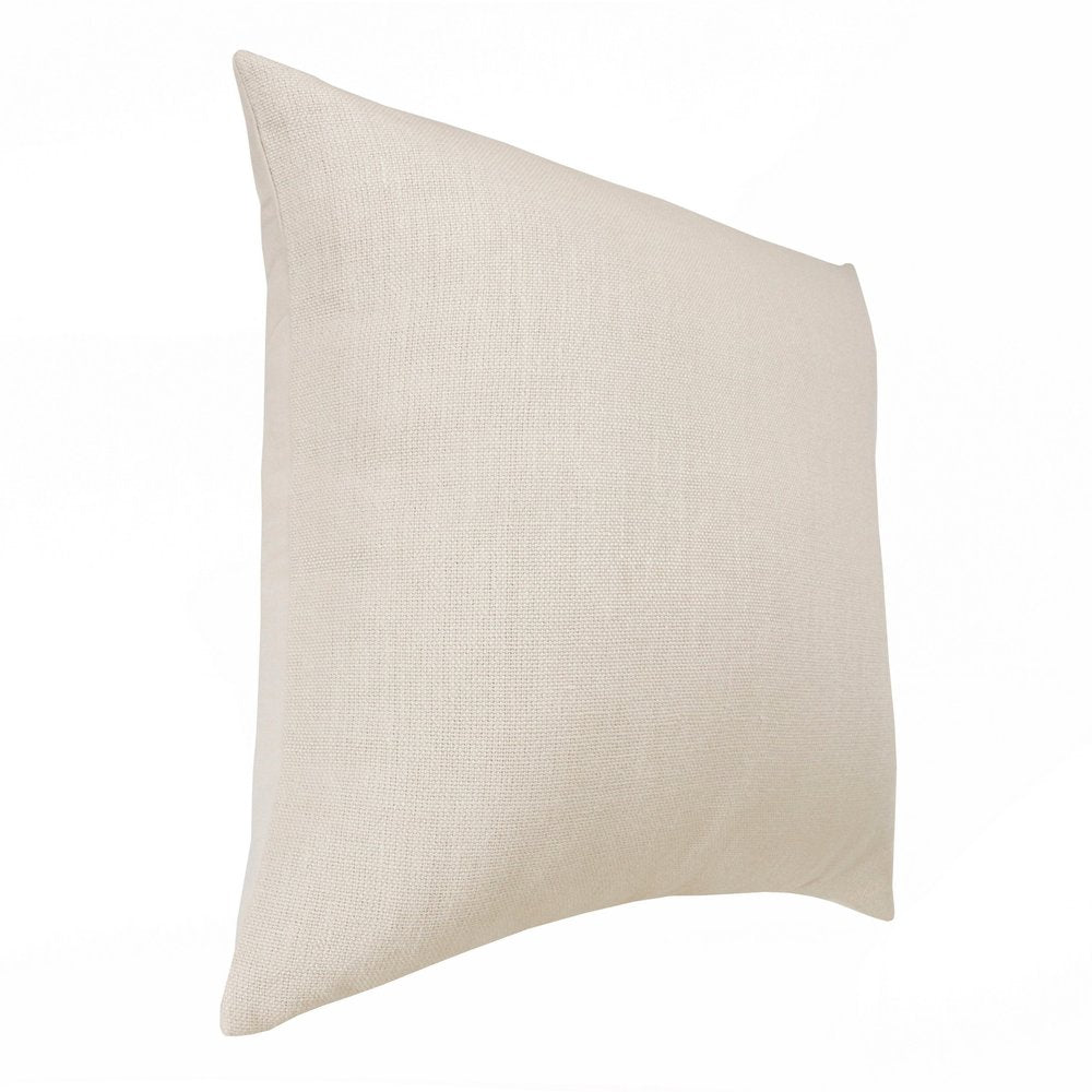 20" Brown Linen Throw Pillow