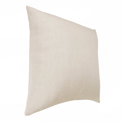 20" Brown Linen Throw Pillow